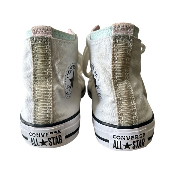 Converse All Star Shoes Sneakers White Pink Green Women's‎ 7  Mens 5  167426F - Picture 3 of 7